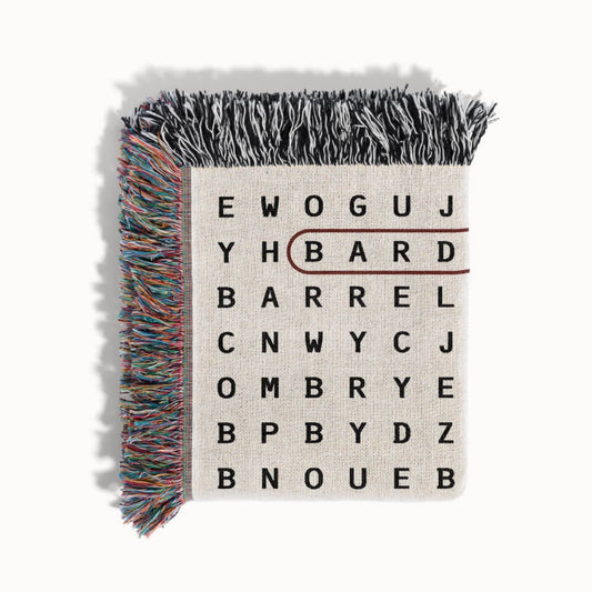 Bardstown, Kentucky Woven Blanket - Word Search Studio by Designed With Meaning